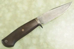 Mosaic Damascus Clip Point Hunter With Rosewood -Optimal Knives Store 100107 5 x scaled