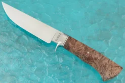 Hunter With Maple BurlJourneyman Smith Test Knife