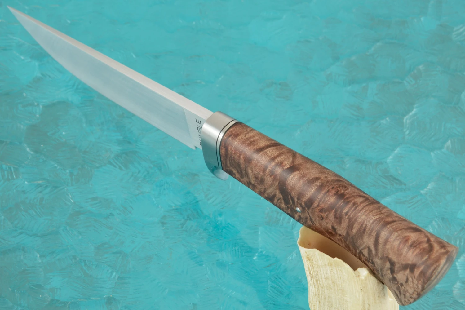 Hunter With Maple BurlJourneyman Smith Test Knife 2 Hunter With Maple BurlJourneyman Smith Test Knife - Image 2