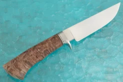 Hunter With Maple BurlJourneyman Smith Test Knife 5 Hunter With Maple BurlJourneyman Smith Test Knife -Optimal Knives Store 100470 3 x scaled