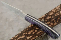 Raised Clip Point Skinner With Marbled G10 -Optimal Knives Store 100610 4 x