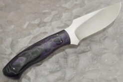 Raised Clip Point Skinner With Marbled G10 -Optimal Knives Store 100610 6 x