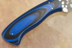 Raised Clip Skinner With Blue/Black G10 -Optimal Knives Store 100632 7 x