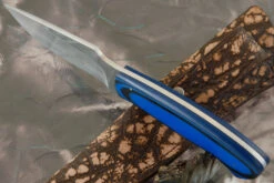 Drop Point Hunter With Blue/Black G10 -Optimal Knives Store 100634 4 x