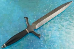 Damascus Dagger With Ebony -Optimal Knives Store 100727 7 x scaled