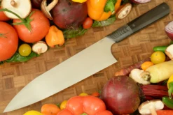 Swift Chef's Knife (Gyuto) -- 8-1/4 In. -- With African Blackwood -- AEB-L Stainless Steel -Optimal Knives Store 101207 5 x