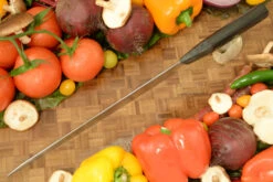 Slicing Knife (Sujihiki) -- 10-1/4 In. -- With African Blackwood -- AEB-L Stainless Steel -Optimal Knives Store 101210 3 x