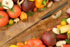 Swift Chef's Knife (Santoku) -- 7-1/8 In.. -- With Ironwood -- AEB-L Stainless Steel 7 Swift Chef's Knife (Santoku) -- 7-1/8 In.. -- With Ironwood -- AEB-L Stainless Steel -Optimal Knives Store 101214 3 x