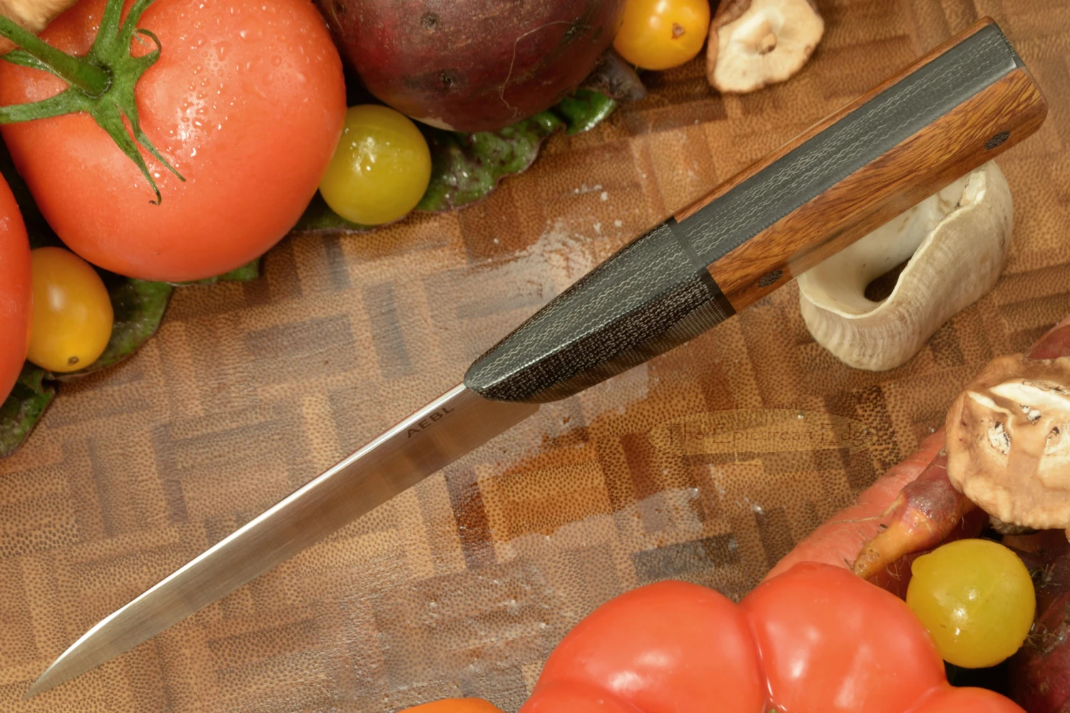 Swift Paring Knife (Petty) -- 4 In. -- With Ironwood -- AEB-L Stainless Steel 3 Swift Paring Knife (Petty) -- 4 In. -- With Ironwood -- AEB-L Stainless Steel - Image 3