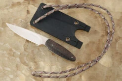 Neck Knife With Carbon Fiber