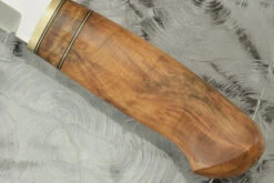 Hunter/Utility (Model L) With Camphor Burl And Tambotie 10 Hunter/Utility (Model L) With Camphor Burl And Tambotie -Optimal Knives Store 101492 5 x