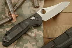 Benchmade Pardue Mini-Griptilian, Black, Sheepsfoot (555-S30V) -Optimal Knives Store 101516 5 x