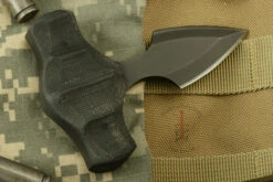 Push Dagger With Sculpted Black Micarta -Optimal Knives Store 101621 4 x