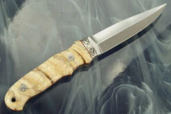 Engraved Hide-Out With Mammoth Molar -Optimal Knives Store 101716 5 x