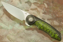 Gold Mini Flipper With Green Carbon Fiber (IKBS)