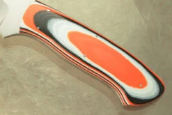 Raised Clip Point Skinner With Tri-Color G10 -Optimal Knives Store 102063 3 x