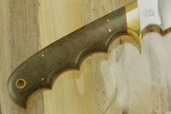 Blouvalk Hunter With Green Canvas Micarta -Optimal Knives Store 102069 5 x