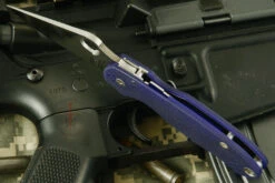 Spyderco Para Military 3 With Blue G10 And S110V (C223GPDBL) -Optimal Knives Store 102223 3 x