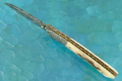 Mosaic Damascus Wharnecliffe Folder With Stag -Optimal Knives Store 102287 4 x