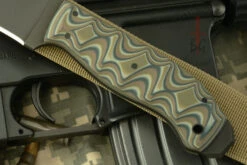 Drop Point Crusher Belt Knife With Sculpted Camo G10 -Optimal Knives Store 102353 3 x