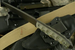 Drop Point Crusher Belt Knife With Sculpted Camo G10 -Optimal Knives Store 102353 4 x