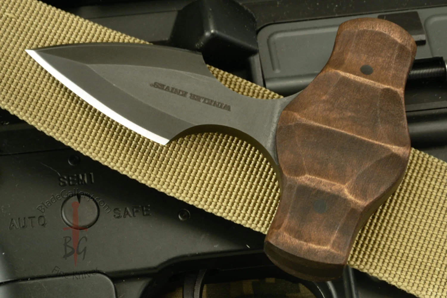 Push Dagger With Sculpted Maple 2 Push Dagger With Sculpted Maple - Image 2