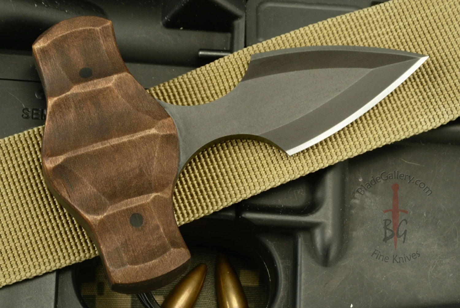 Push Dagger With Sculpted Maple 4 Push Dagger With Sculpted Maple - Image 4