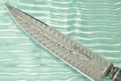 Integral Feather Damascus Cuchillo Gaucho With Maple Burl 10 Integral Feather Damascus Cuchillo Gaucho With Maple Burl -Optimal Knives Store 102430 3 x