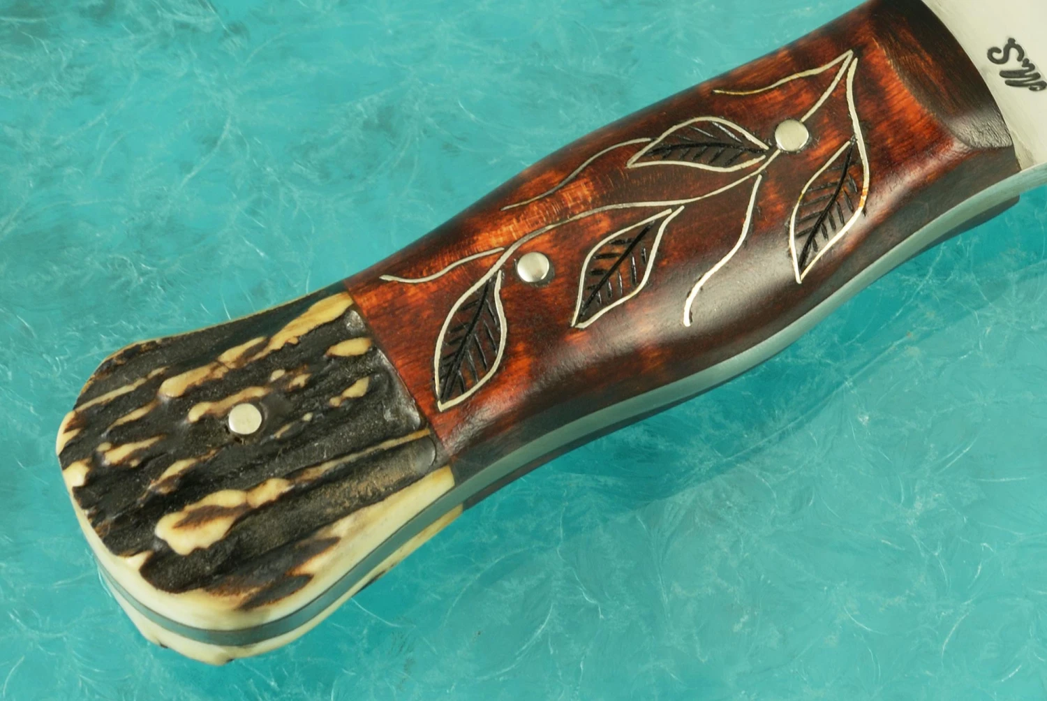 Big Game High Clip Point Hunter With Curly Maple And Stag 5 Big Game High Clip Point Hunter With Curly Maple And Stag - Image 5