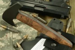 Hunter Axe LT With Maple, Tribal Markings -Optimal Knives Store 103244 4 x