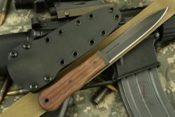 Tactical Dagger With Walnut