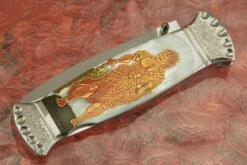 Raijin-Fujin Maki-e Gent's Backlock Folder 11 Raijin-Fujin Maki-e Gent's Backlock Folder -Optimal Knives Store 103316 4 x