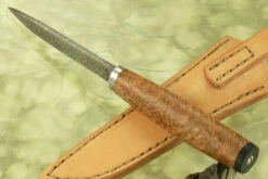 Swede Utility With Amboyna Burl 12 Swede Utility With Amboyna Burl -Optimal Knives Store 103355 5 x