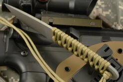 Utility Knife With Coyote Brown Paracord Wrap 6 Utility Knife With Coyote Brown Paracord Wrap -Optimal Knives Store 103528 3 x