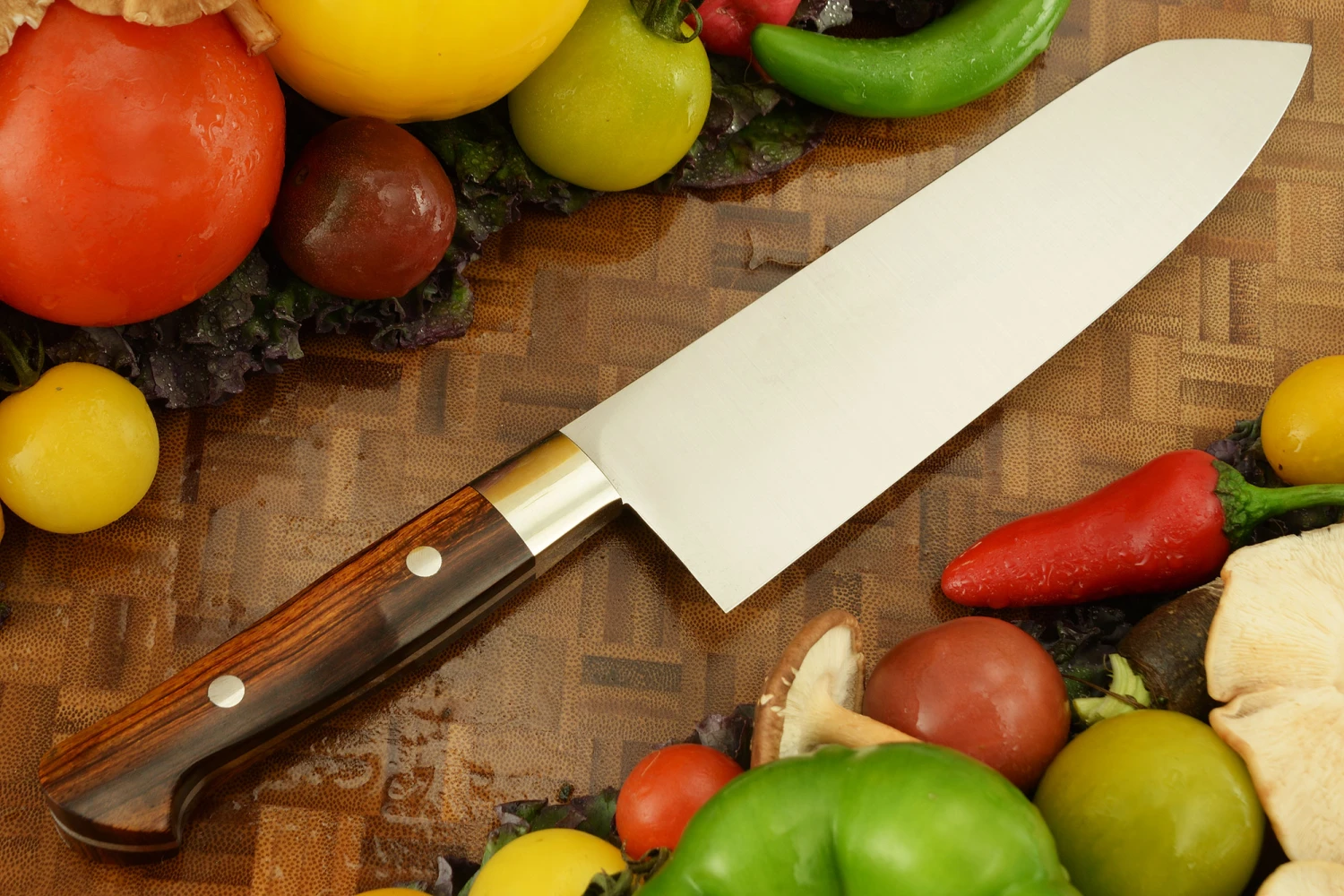 Chef's Knife - Santoku (7 In.) With Ironwood 5 Chef's Knife - Santoku (7 In.) With Ironwood - Image 5