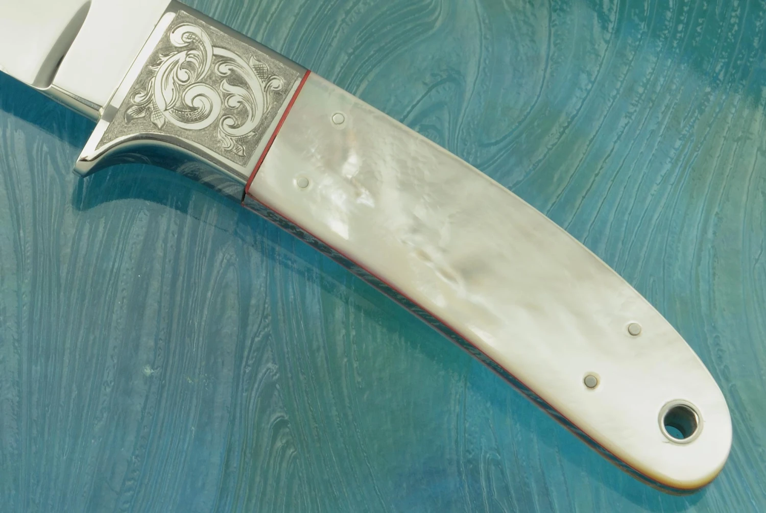 Engraved Bird Knife With Mother Of Pearl 3 Engraved Bird Knife With Mother Of Pearl - Image 3