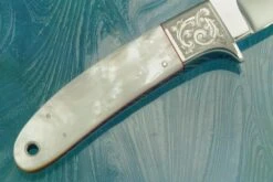 Engraved Bird Knife With Mother Of Pearl 10 Engraved Bird Knife With Mother Of Pearl -Optimal Knives Store 103936 5 x