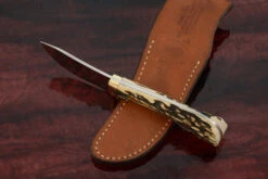 Model 8 Skinner With Stag -Optimal Knives Store 104097 4 x