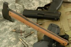 Hammer Combat Axe With Tan Micarta -Optimal Knives Store 104110 3 x