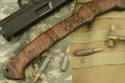 Sayoc RnD Hawk With Maple And Tribal Markings -Optimal Knives Store 104112 5 x