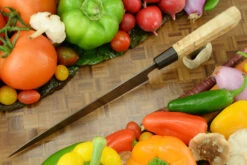 Damascus Chef's Knife (Gyuto) With Himalayan Birch (8-1/4 In.) 10 Damascus Chef's Knife (Gyuto) With Himalayan Birch (8-1/4 In.) -Optimal Knives Store 104161 4 x