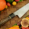 Damascus Chef's Knife (Gyuto) With Black Palm - 6 In.