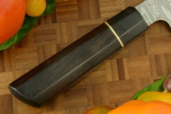 Damascus Chef's Knife (Gyuto) With African Blackwood - 6-1/3 In. 9 Damascus Chef's Knife (Gyuto) With African Blackwood - 6-1/3 In. -Optimal Knives Store 104166 3 x