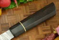 Damascus Chef's Knife (Gyuto) With African Blackwood - 6-1/3 In. 11 Damascus Chef's Knife (Gyuto) With African Blackwood - 6-1/3 In. -Optimal Knives Store 104166 5 x
