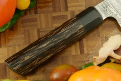 Damascus Chef's Knife (Gyuto) With Black Palm - 6-1/3 In. 9 Damascus Chef's Knife (Gyuto) With Black Palm - 6-1/3 In. -Optimal Knives Store 104169 3 x