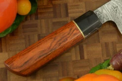 Damascus Chef's Knife (Gyuto) With Cocobolo - 6-1/4 In. 9 Damascus Chef's Knife (Gyuto) With Cocobolo - 6-1/4 In. -Optimal Knives Store 104171 3 x