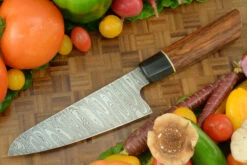 Damascus Chef's Knife (Gyuto) With Cocobolo - 6-1/4 In. 13 Damascus Chef's Knife (Gyuto) With Cocobolo - 6-1/4 In. -Optimal Knives Store 104171 7 x