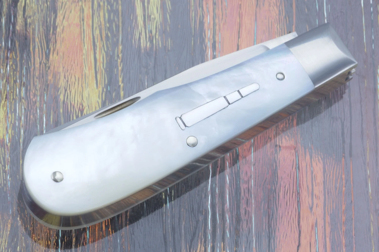 Two Blade Trapper With Mother Of Pearl 2 Two Blade Trapper With Mother Of Pearl - Image 2