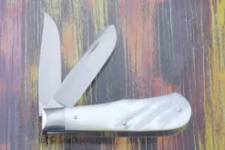 Two Blade Trapper With Mother Of Pearl 8 Two Blade Trapper With Mother Of Pearl -Optimal Knives Store 104253 4 x