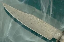 Little Fighter With Turkish Twist Damascus And Ancient Walrus Ivory -Optimal Knives Store 104265 3 x